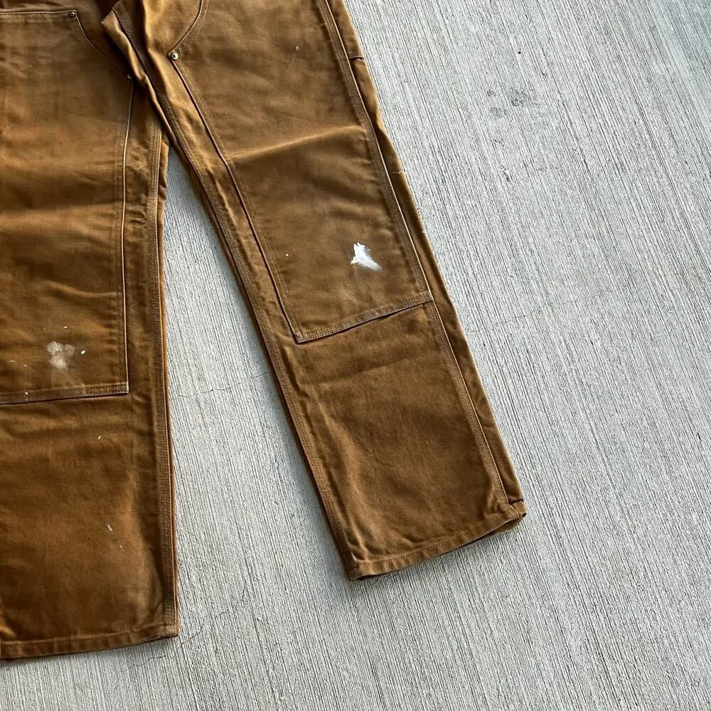 Carhartt brown double knee work wear carpenter pants - Picture 4 of 8